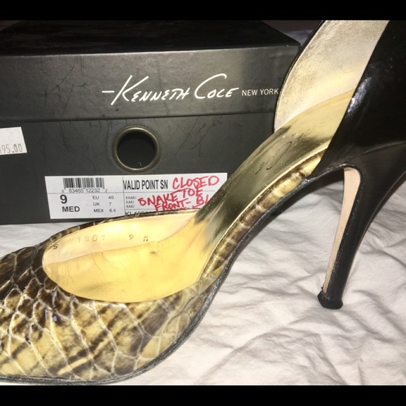 Kenneth Cole Snake skin heel 9M - Picture 7 of 7